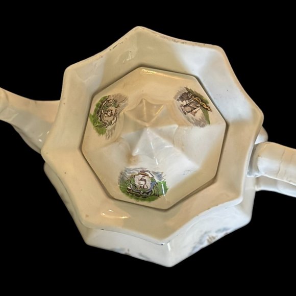 Historical Staffordshire Arms of States Ironstone Coffee/Tea Pot - Picture 9 of 14
